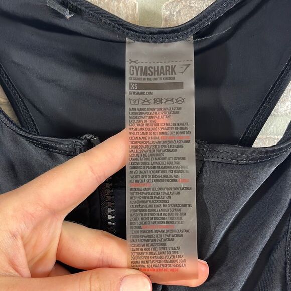 Gymshark Zip-up High Neck Sports Bra- Size XS - Picture 5 of 5